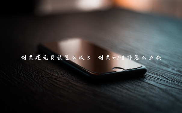 剑灵建元灵核怎么成长 剑灵t2首饰怎么互换 剑灵建元灵核怎么成长 剑灵t2首饰怎么互换