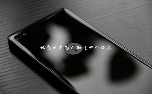 坦克世界怎么知道哪个版本