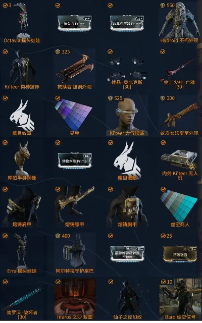 Prime战甲升级攻略：购买组合包或刷图集部件