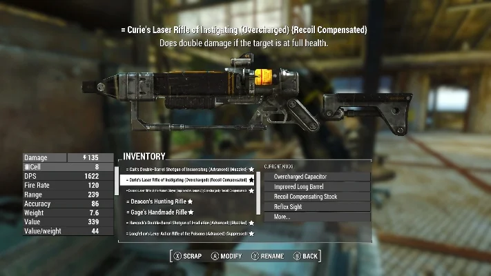 《辐射4》武器MOD跳出问题解决攻略